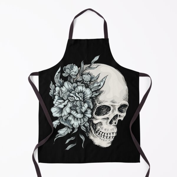 Item preview, Floral Hand Drawn Skull designed and sold by TurtleDojo.