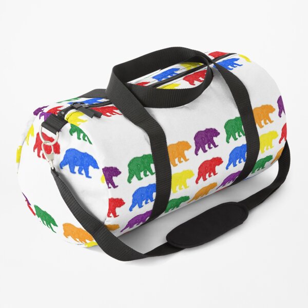 Rainbow bears for gay pride Duffle Bag