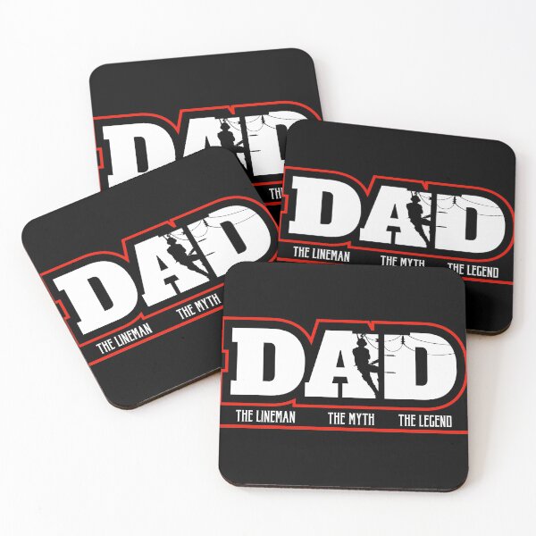 Item preview, The Myth The Legend Dad The Lineman, Fun Gift gift 4 Fathers print designed and sold by Lisbob.