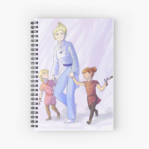 Kalare and kids from "Gifts of wandering ice" Spiral Notebook