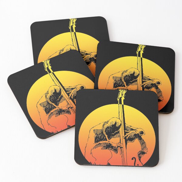 Item preview, Cool Graphic Jazz Lovers Upright Bass Player design design designed and sold by Lisbob.