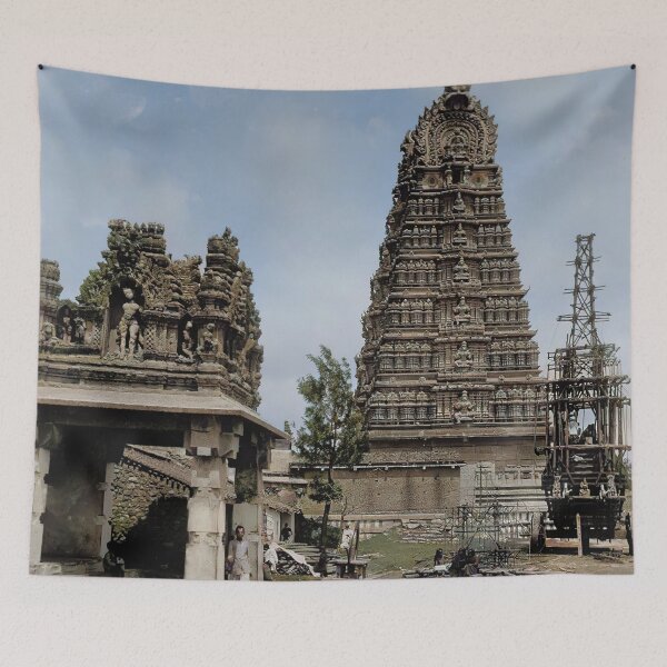 Item preview, 1895 Chamundesvari Temple, Chamundi Hill, Mysore India Colorised Vintage  designed and sold by nav-e.