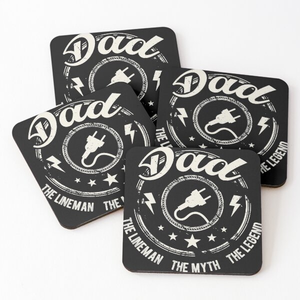 Item preview, The Myth The Legend Dad The Lineman, Fun Gift gift 4 Fathers print designed and sold by Lisbob.