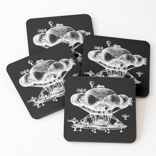 Item preview, Vintage Steampunk Flying Casino Design designed and sold by StickerArtwork.