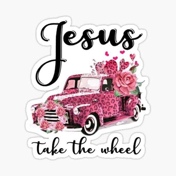 Item preview, Jesus Take The Wheel T-Shirt Leopard Floral  Pink Car Jesus Take The Wheel designed and sold by AntonetteSimo.
