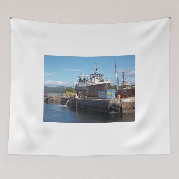 Item preview, James watt Dock Greenock Inverclyde Scotland Old Boat designed and sold by Scottish Photography .