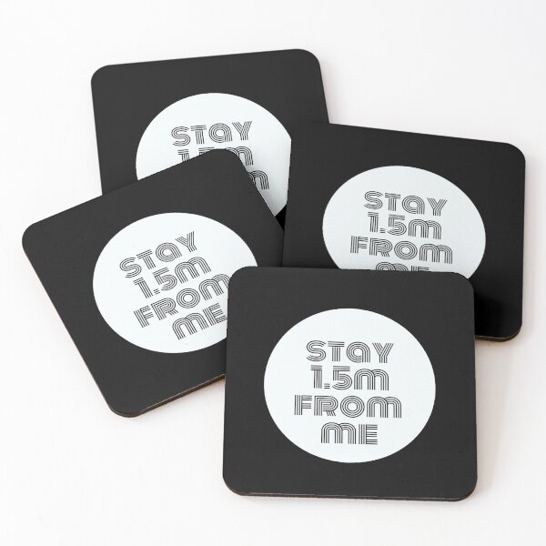 Item preview, Social distancing - Stay 1.5 meter away from me DARK designed and sold by gloriaC CREATE.