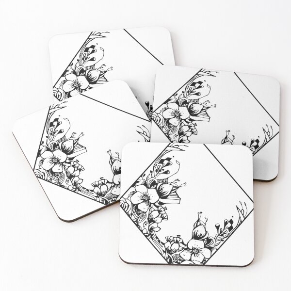 Item preview, Flower tattoo style geometric art designed and sold by SILVERAPPLE.