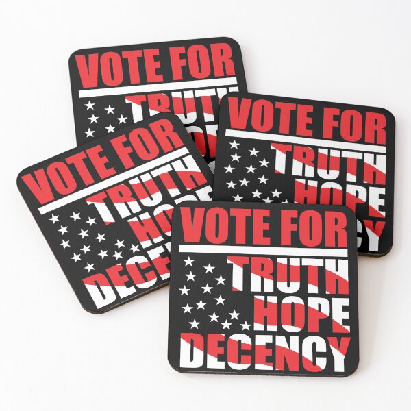 Item preview, Vote for Truth Hope Decency Biden Harris designed and sold by azmndesigns.