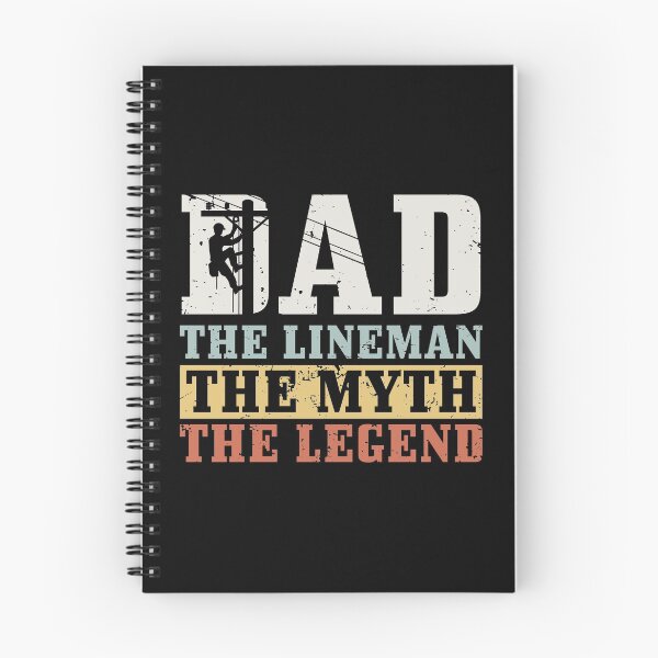 Item preview, The Myth The Legend Dad The Lineman, Fun Gift gift 4 Fathers design designed and sold by Lisbob.