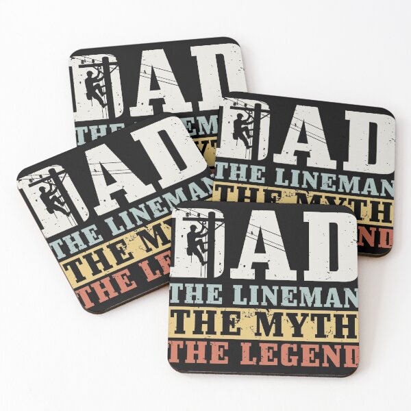 Item preview, The Myth The Legend Dad The Lineman, Fun Gift gift 4 Fathers design designed and sold by Lisbob.