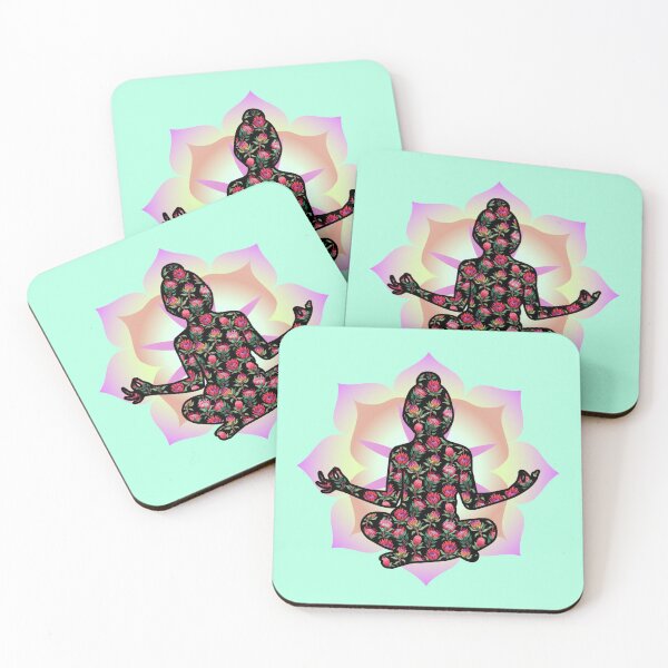 Item preview, Yoga meditation Flower mandalas designed and sold by Trio's Stuff.