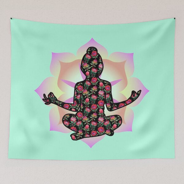 Item preview, Yoga meditation Flower mandalas designed and sold by Trio's Stuff.