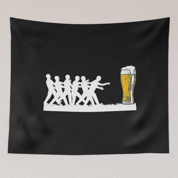 Item preview, Funny Halloween Runner Zombie Drinking Beer Lovers Men Women designed and sold by AntonetteSimo.
