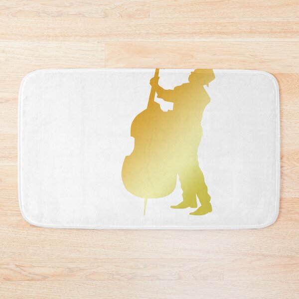 Item preview, Cool Graphic Jazz Lovers Upright Bass Player design print designed and sold by Lisbob.