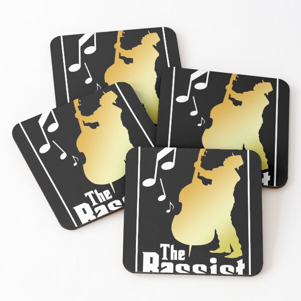 Item preview, Cool Graphic Jazz Lovers Upright Bass Player design print designed and sold by Lisbob.