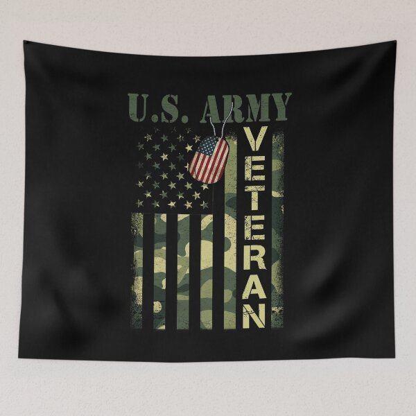 Item preview,  US Army Veteran Camo American Flag Funny Military Memorial Day, Veterans Day Gifts designed and sold by Simeon	 Dorelus.