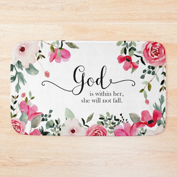 Item preview, God is within her, she will not fall. designed and sold by della95.