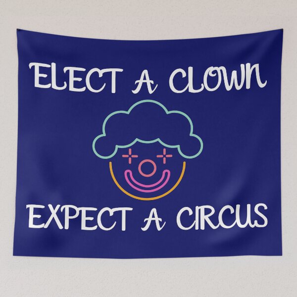 Item preview, elect a clown expect a circus designed and sold by Zaibo.