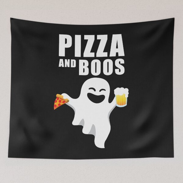 Item preview, Halloween Ghost Shirt Beer Drinking Costume Pizza And Boos designed and sold by AntonetteSimo.