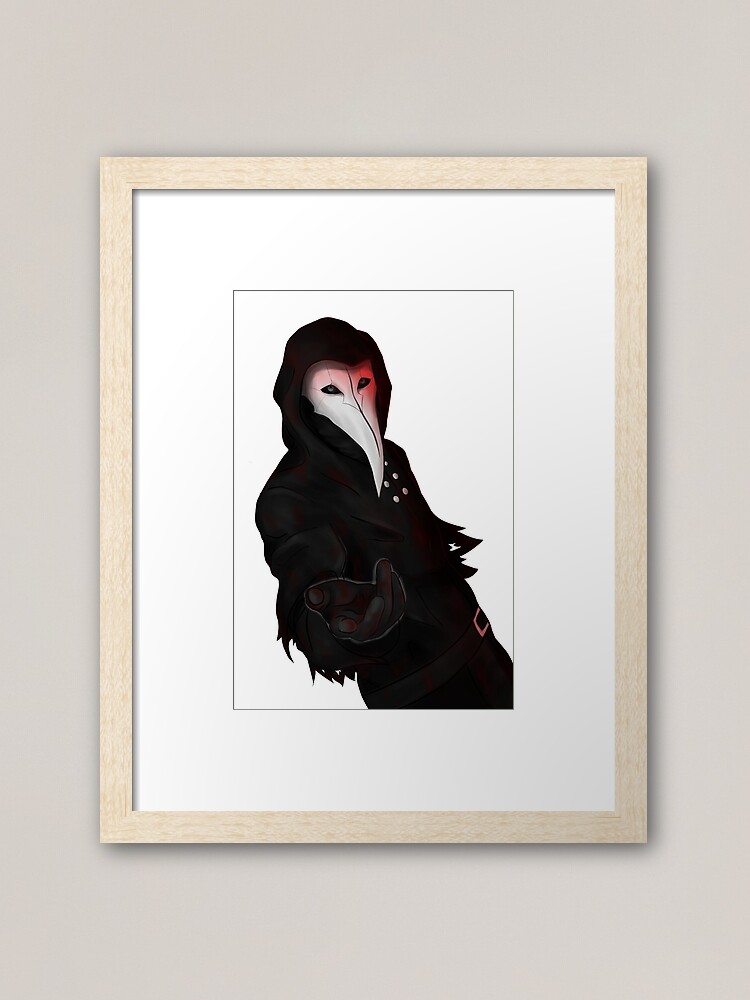 Copy of SCP 049-J: Framed Winter Metal Print for Sale by Hermesserpent