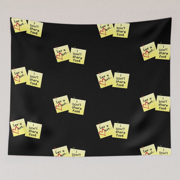 Item preview, I Love U But...I Don't Share Food Sticky Memo designed and sold by leBoosh-Designs.