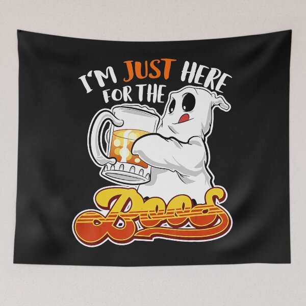Item preview, I'm Just Here for the Boos Funny Halloween Bartender designed and sold by AntonetteSimo.