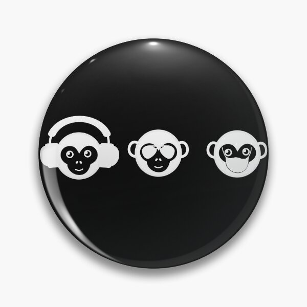 Item preview, Three wise monkeys with mask, sunglasses and headphones gift designed and sold by CareShare Design.