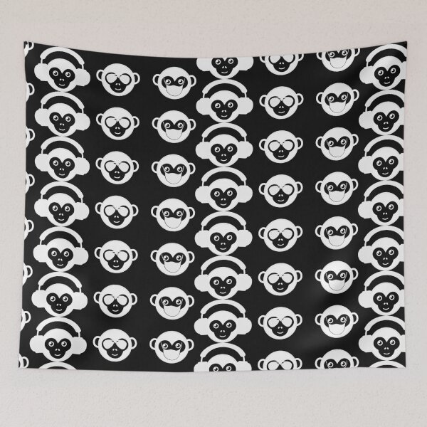 Item preview, Three wise monkeys with mask, sunglasses and headphones gift designed and sold by CareShare Design.