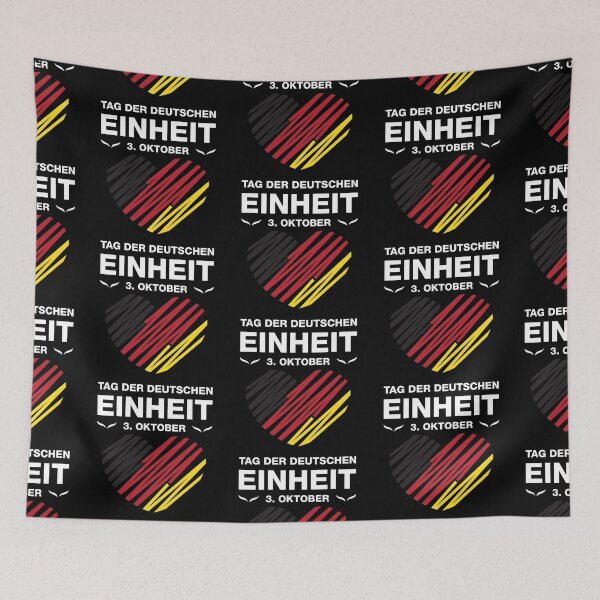 Item preview, Day of German Unity 1990 German Unity Wall Flag Germany National Colors Flag Football Sport designed and sold by Mark Sukra.