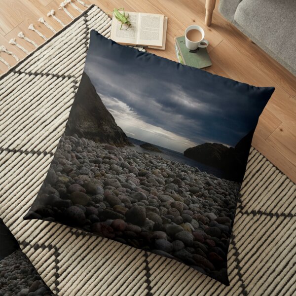Rock beach Floor Pillow