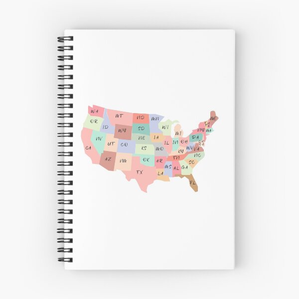 Item preview, USA MAP PASTELS designed and sold by TOT-SA0.