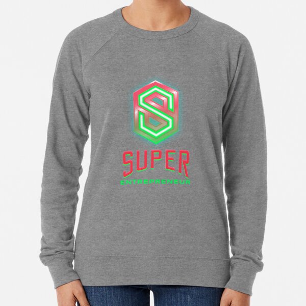 Entrepreneur lime green and hot pink Lightweight Sweatshirt