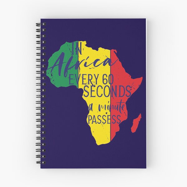 Item preview, Funny africa quote with colored map designed and sold by ChatterFox.