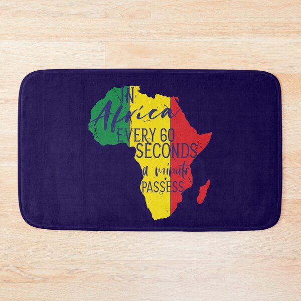 Item preview, Funny africa quote with colored map designed and sold by ChatterFox.