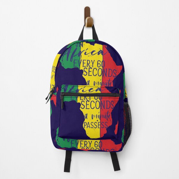 Item preview, Funny africa quote with colored map designed and sold by ChatterFox.