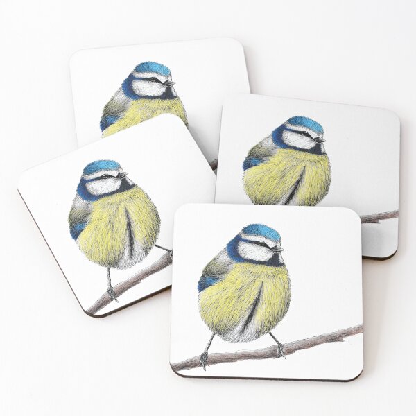 Item preview, Blue Tit on Branch designed and sold by EmilyRamblings.