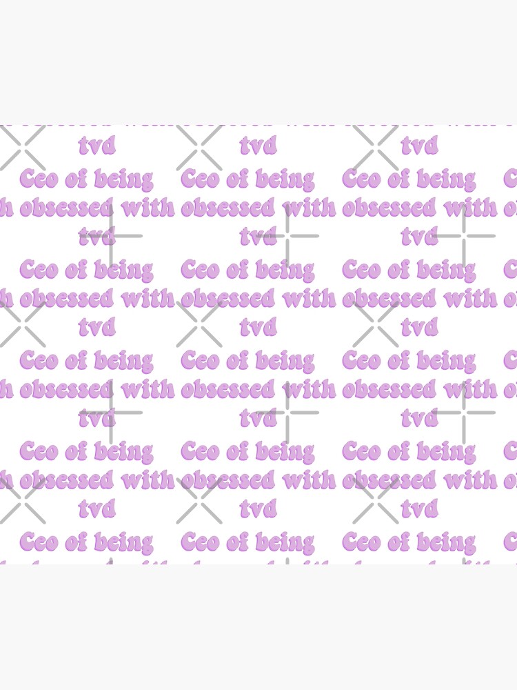 "Ceo of being obsessed with tvd" Throw Blanket for Sale by Aleziakh