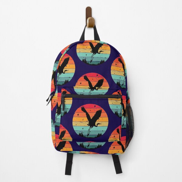 Item preview, Flying bird on a retro sky with stars designed and sold by ChatterFox.