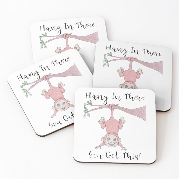 Item preview, Hang In There You Got This Monkey designed and sold by SerenityScape.