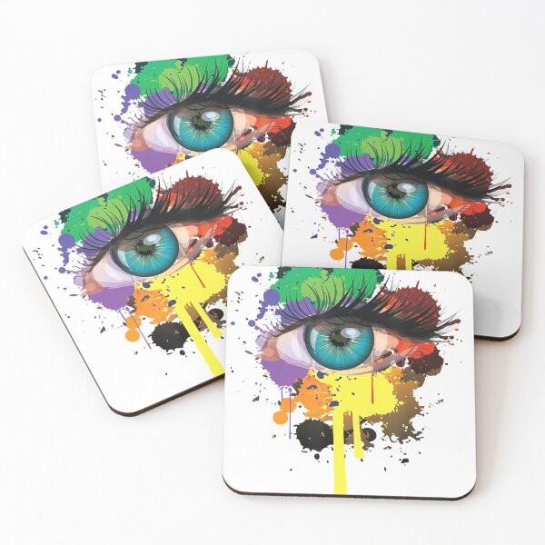 Item preview, Rainbow Eye Shirt Cute Paint Splash LGBT Eye Gift designed and sold by AntonetteSimo.
