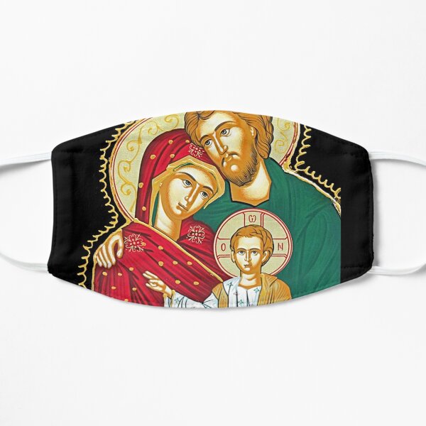 Holy Family Byzantine Icon Flat Mask