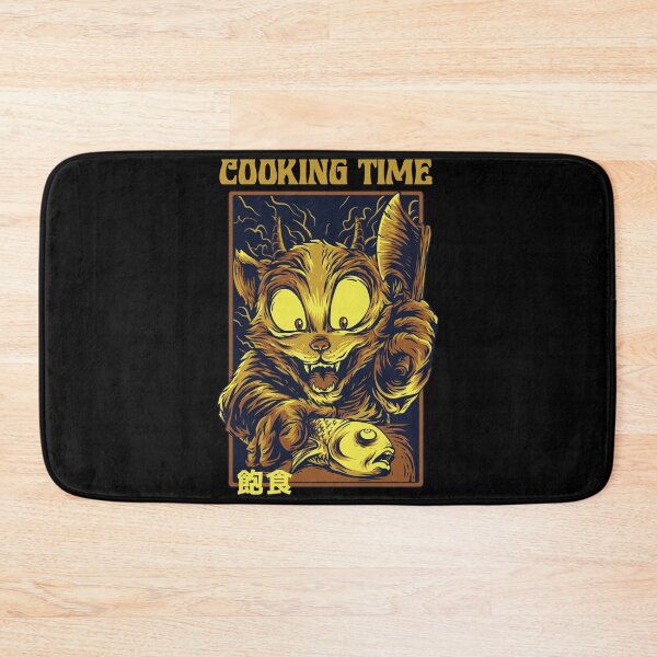 Item preview, Cooking Time | Funny Cat Illustration designed and sold by KauzSL.