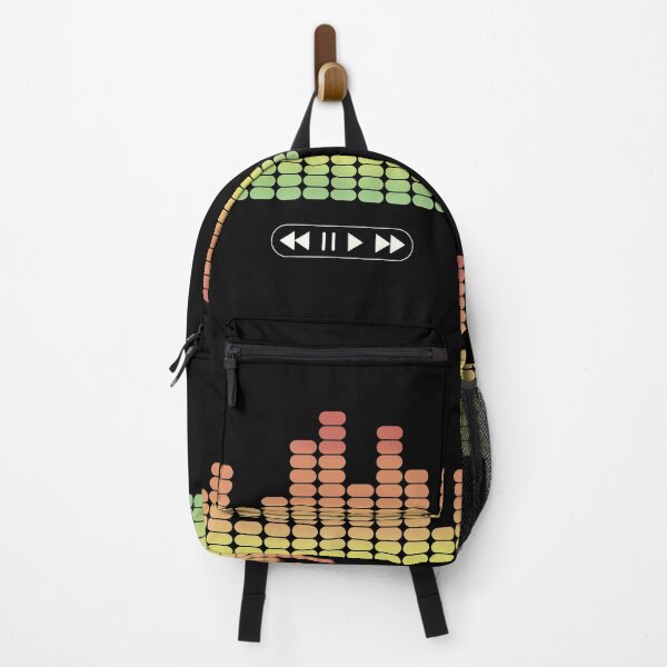 Item preview, Music player buttons and bar equalizer. Colored audio spectrum. designed and sold by holdmypixels.