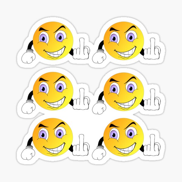 Fuck You Emoji Stickers pack Sticker