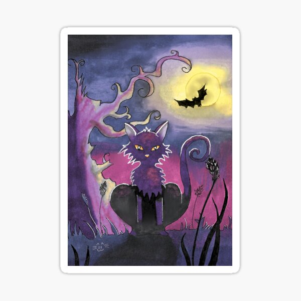 Halloween cat Sticker