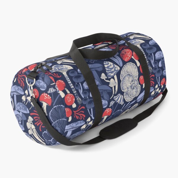 Item preview, Mystical fungi // midnight blue background blue and red wild mushrooms designed and sold by SelmaCardoso.