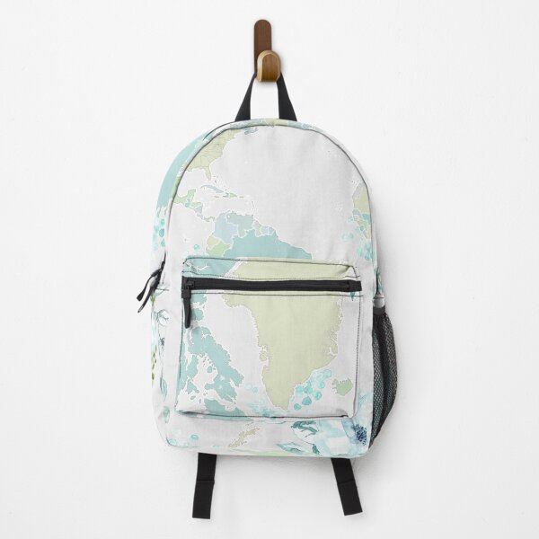 Item preview, Marie world map with greenery designed and sold by blursbyai.