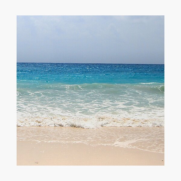 Ocean Blue Shore Waves Photographic Print