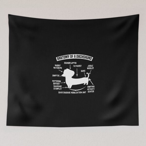 Item preview, Anatomy Of A Dachshund - Dog Lovers Dachshunds Dogs  designed and sold by Superhero Gear.
